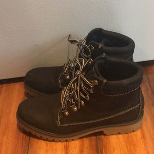 Soda black boots size 9 w and 7 m